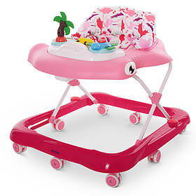Ходунки дитячі (ігрова панель, звук, світло) EL CAMINO ME 1052 Shark Pink