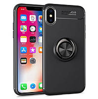 TPU чехол з кільцем Focus для iPhone X (3 Кольори)