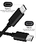 Кабель USB type-C для micro USB-адаптер для samsung 1m Micro USB для type-c 3,1 зарядний кабель для Usbc, фото 4
