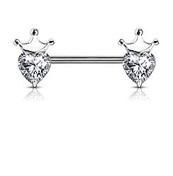 Пірсинг-штанга для сосків «Принцеса»