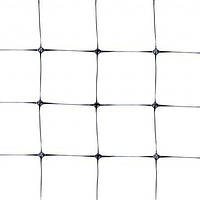 Сетка пластиковая Универсальная (ячейка 30*35мм, 1,5м*100м) черная, вольерная сетка