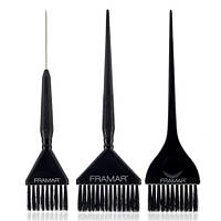 Набор кисти для волос Family Pack Brush Set 3 шт Framar черные