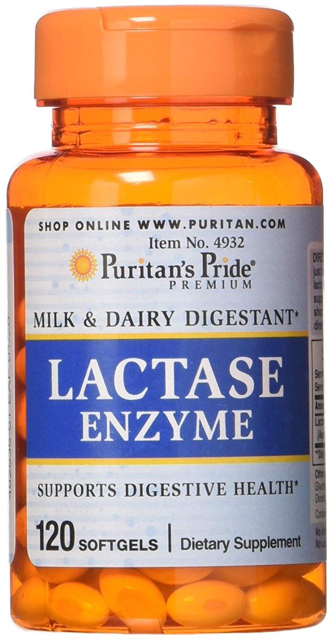 Puritan's Pride Lactase Enzyme, Лактаза (120 капс.)