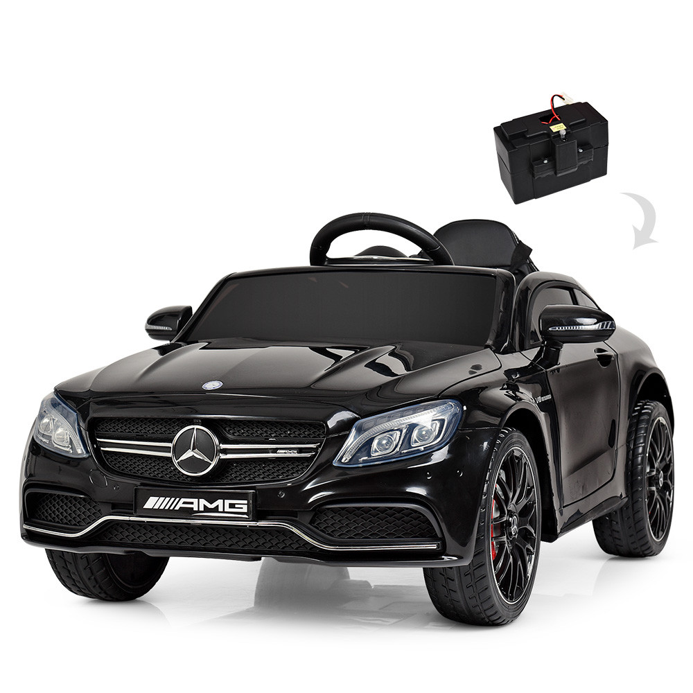 Дитячий електромобіль Mercedes (2 мотори по 45W, MP3,USB,TF)Bambi M 4010EBLR-2 Чорний