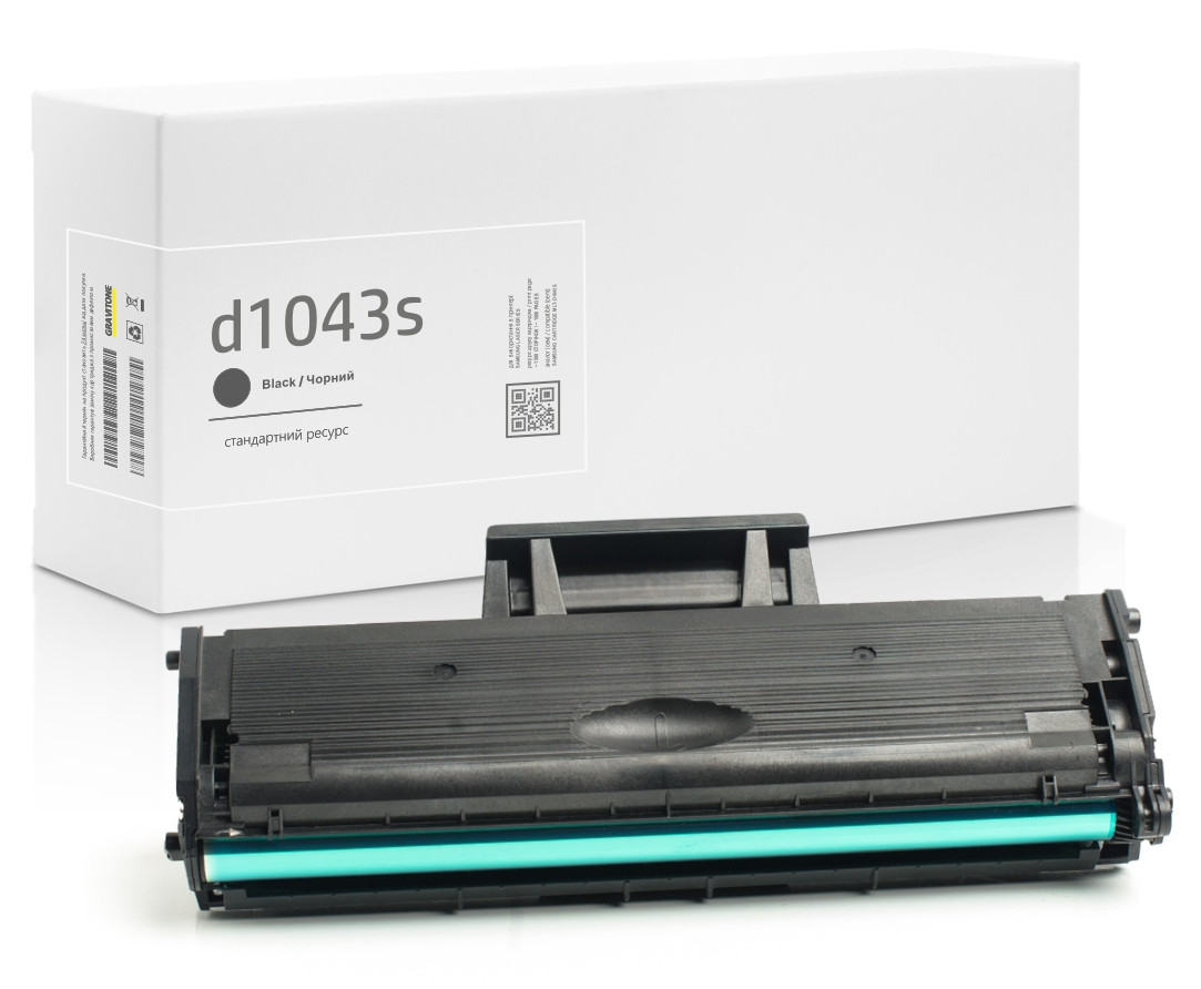 Картридж Samsung MLT-D1043S (1043S) сумісний, чорний, стандартний ресурс (1.500 стор.) аналог від Gravitone, фото 1