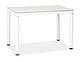 Кухонний скляний стіл Galant 110х70см білий прямокутний Польща, фото 2