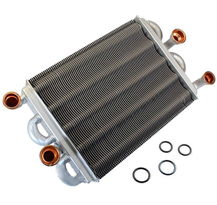 Теплообмінник Ferroli Domiproject C24D, Fereasy C24D, Domina C24N (39837660/39841310) (бітермічний)