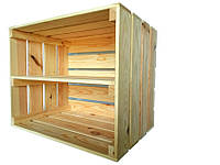 Ящик деревянный для хранения с длинной полкой (ДхШхВ:50*40*32см)