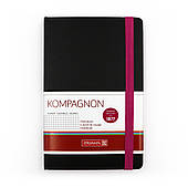 Стильний чорний блокнот А5 середній