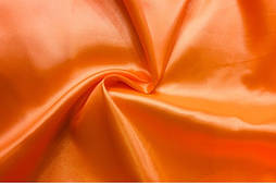 Тканина Креп Сатин Кислотно-жовтогарячий