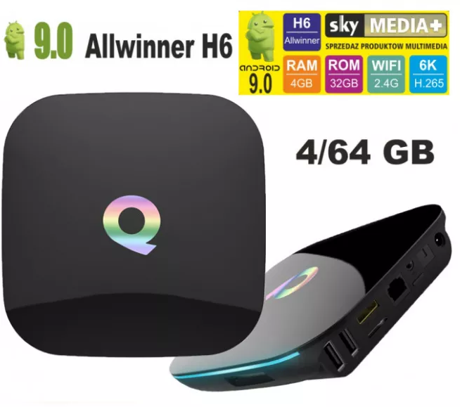 Приставка Q PLUS 4/64 Smart TV Box Android 9.0 Андроїд смарт тв
