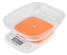 Електронні кухонні ваги Domotec MS-125 з чашею 7 кг Orange (3_00039)