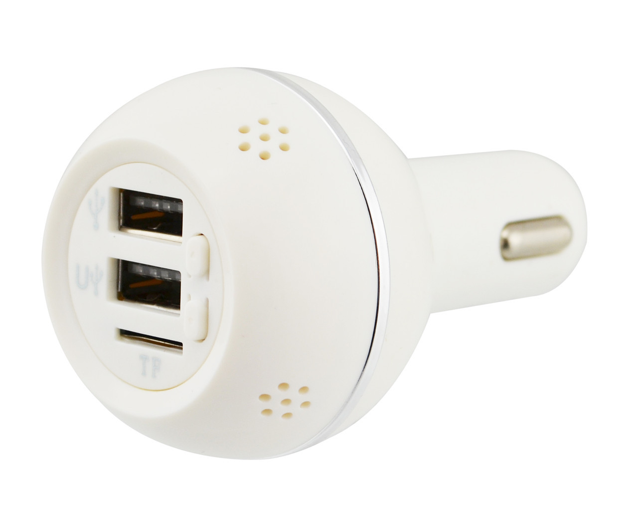 Ароматизатор у авто з вбудованим FM-трансмитером SMT KLY-899 2хUSB 12v White (3_00070)