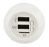 Ароматизатор у авто з вбудованим FM-трансмитером SMT KLY-899 2хUSB 12v White (3_00070), фото 3