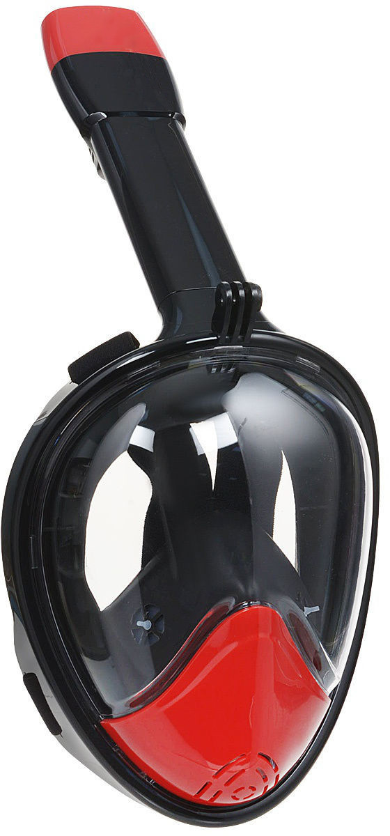 Повна маска для плавання Amenitee M2098G з кріпленням для камери L/XL Black-Red (3_00180)