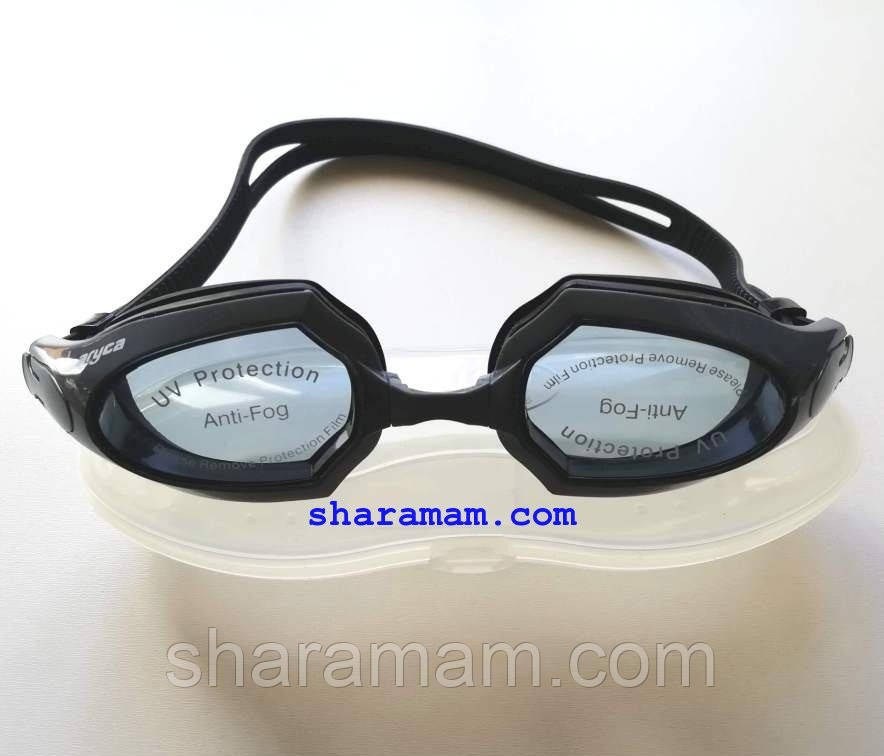 Підліткові окуляри для плавання, колір сірий/чорний, антифог