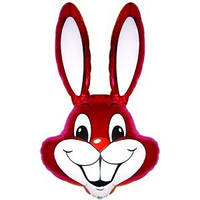 Качество! Шар воздушные для Праздника FM Кролик малиновый 90см X 58см