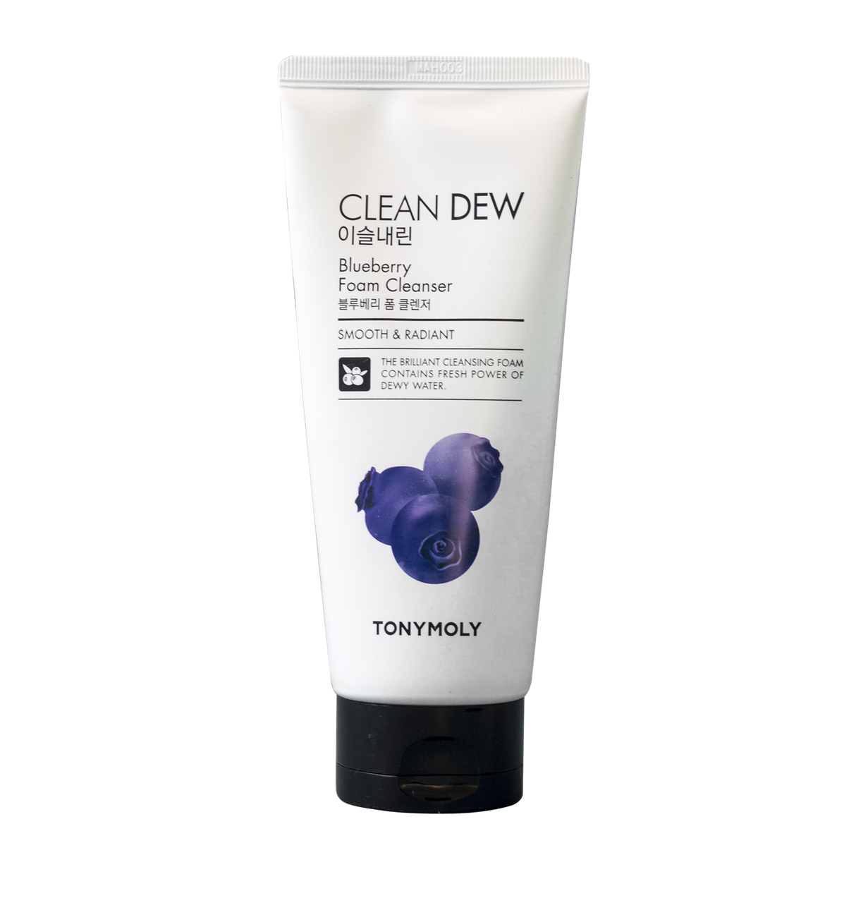 Очисна пінка для вмивання Tony Moly Clean Dew Foam Cleanser Чорниця 180 мл