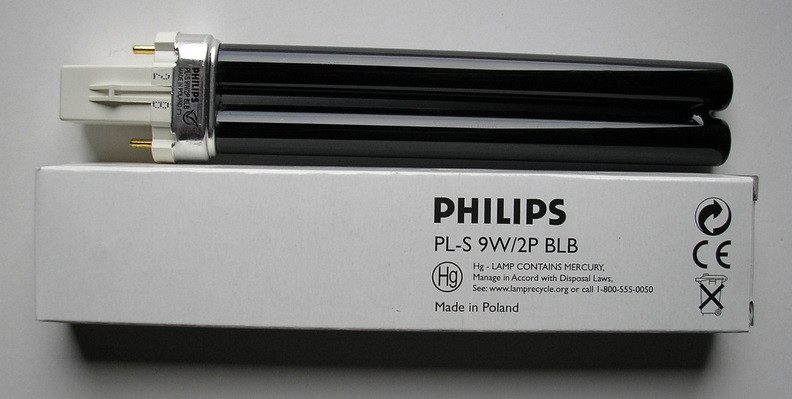 Лампа ультрафіолетова PHILIPS PL-S 9W/08 BLB G23