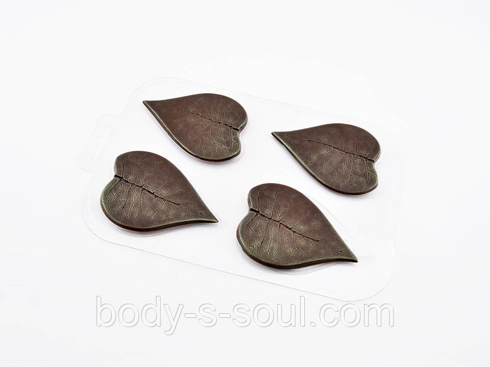 Пластикова форма для шоколаду Листя бузку, фото 1