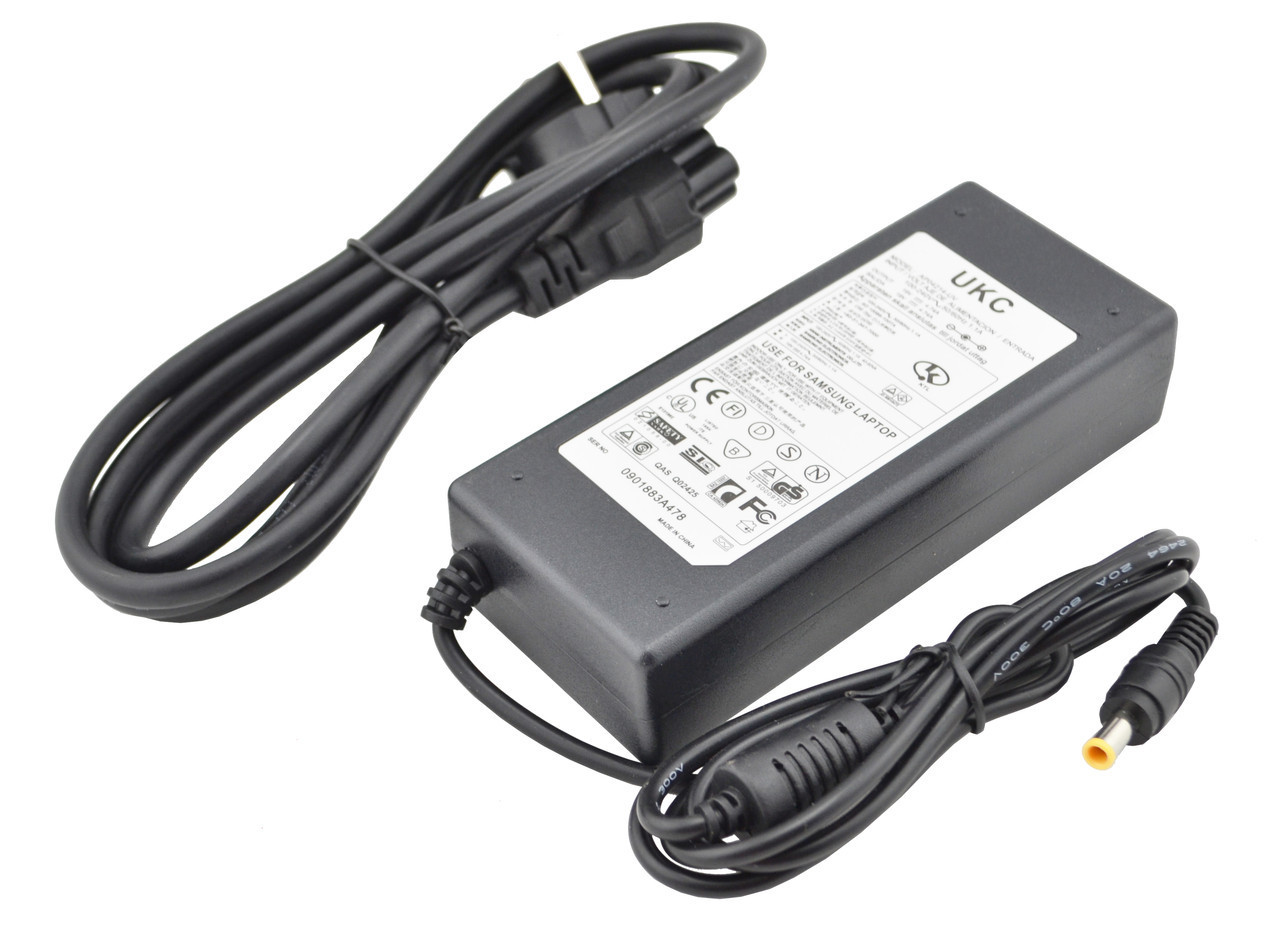 Блок живлення UKC для ноутбуків Samsung 19V 4.74 A 5.5x3.0 90W з мережевим кабелем (3_6659)