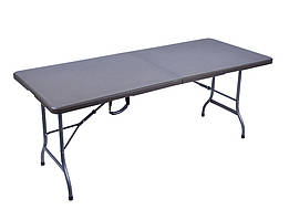 Складаний садовий стіл 180 см коричневий