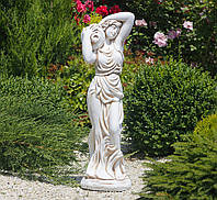Садова скульптура Дама зі глечиком 84х23х29 см Гранд Презент ССП00884 Крем