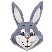 Качество! Фольгированный шар на Выписку FM Мини-фигура Кролик серый 42см X 24см