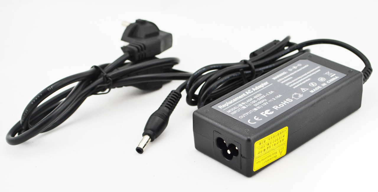 Блок живлення RIAS для ноутбука Samsung 19V 3.16 A 5.0x3.0 з кабелем живлення (3_6796)