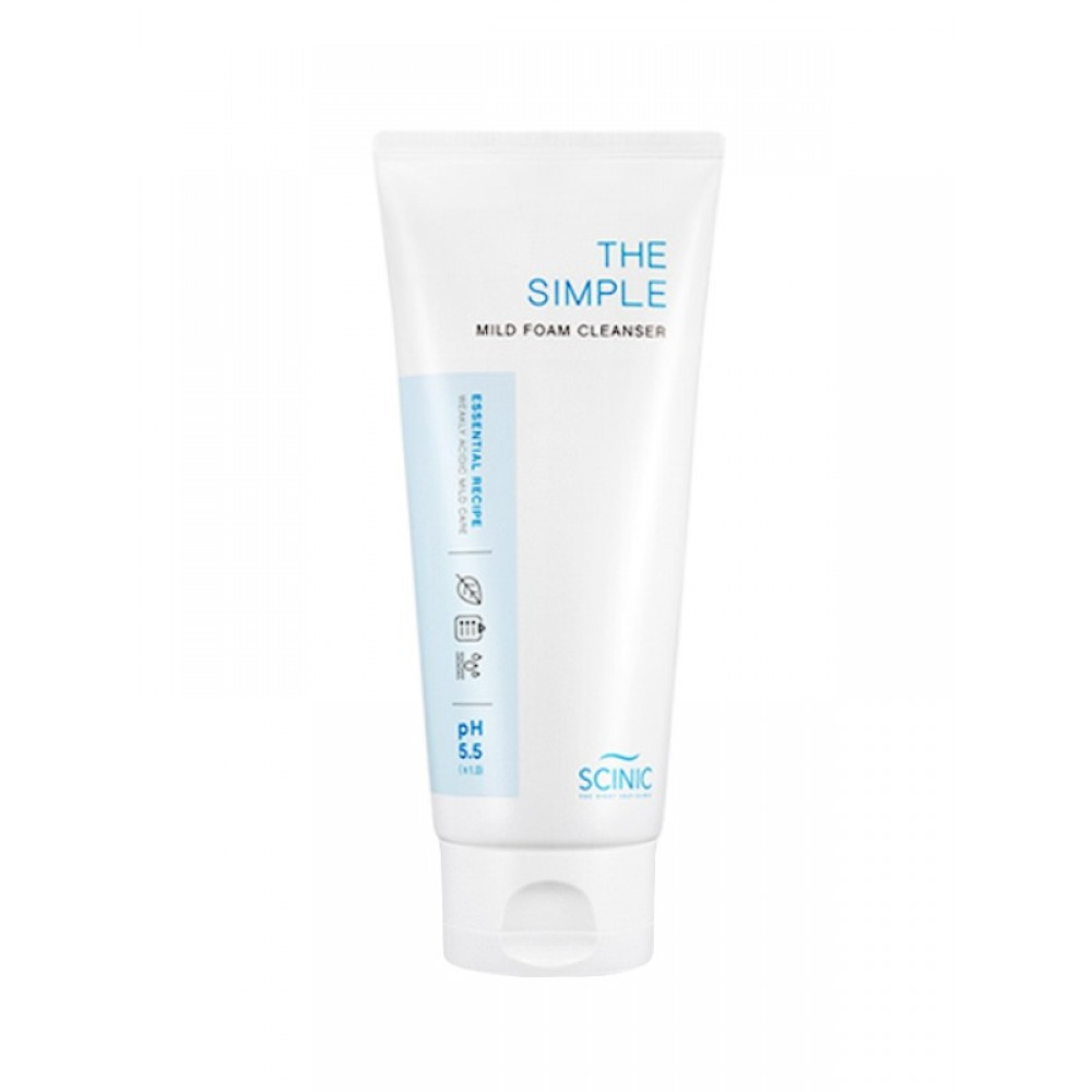 Слабокислотна пінка для вмивання Scinic The Simple Mild Foam Cleanser 20 мл
