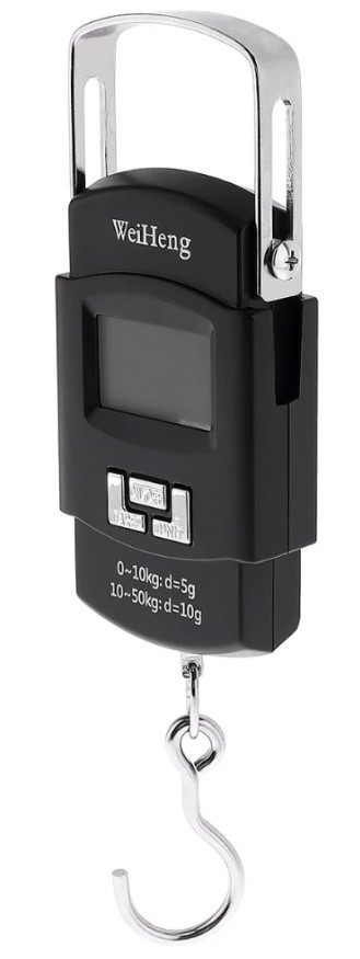 Ваги електронні ручні (кантер) WeiHeng WH-A08 до 50 кг Black (3_5326)