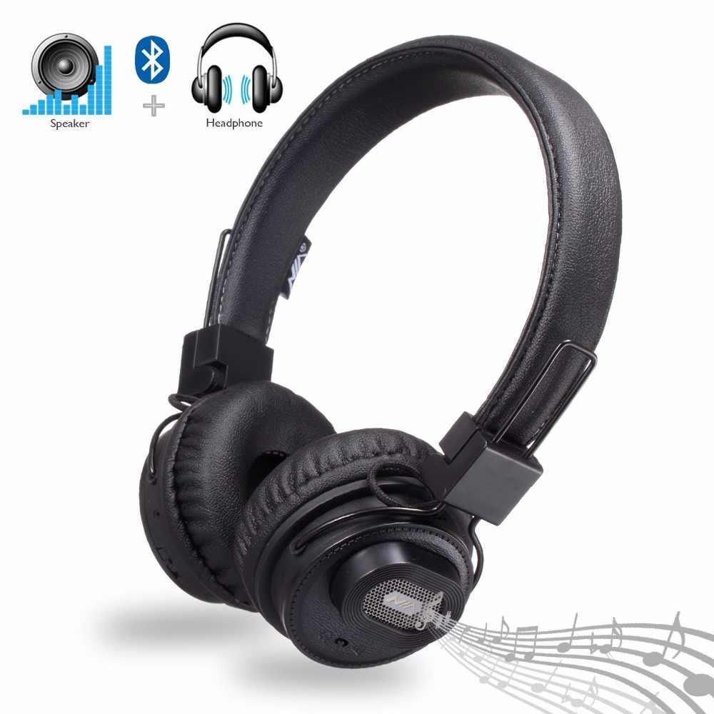 Бездротові стерео навушники з колонкою НЯ X5SP МР3 FM Bluetooth Black (3_5855)