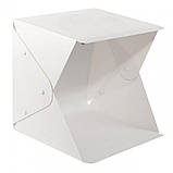 Photobox RIAS з LED підсвічуванням для предметної макрозйомки 20*20*20 см c чохлом White (3_00071), фото 3