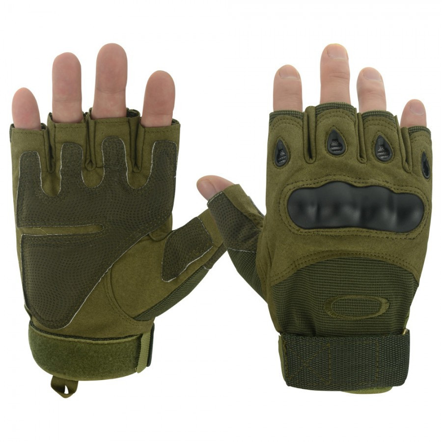 Рукавиці тактичні безпалі Oakley L Green (3_00038)