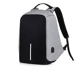 Рюкзак RIAS Antivor з USB 15" Gray/Black (4_644466556)