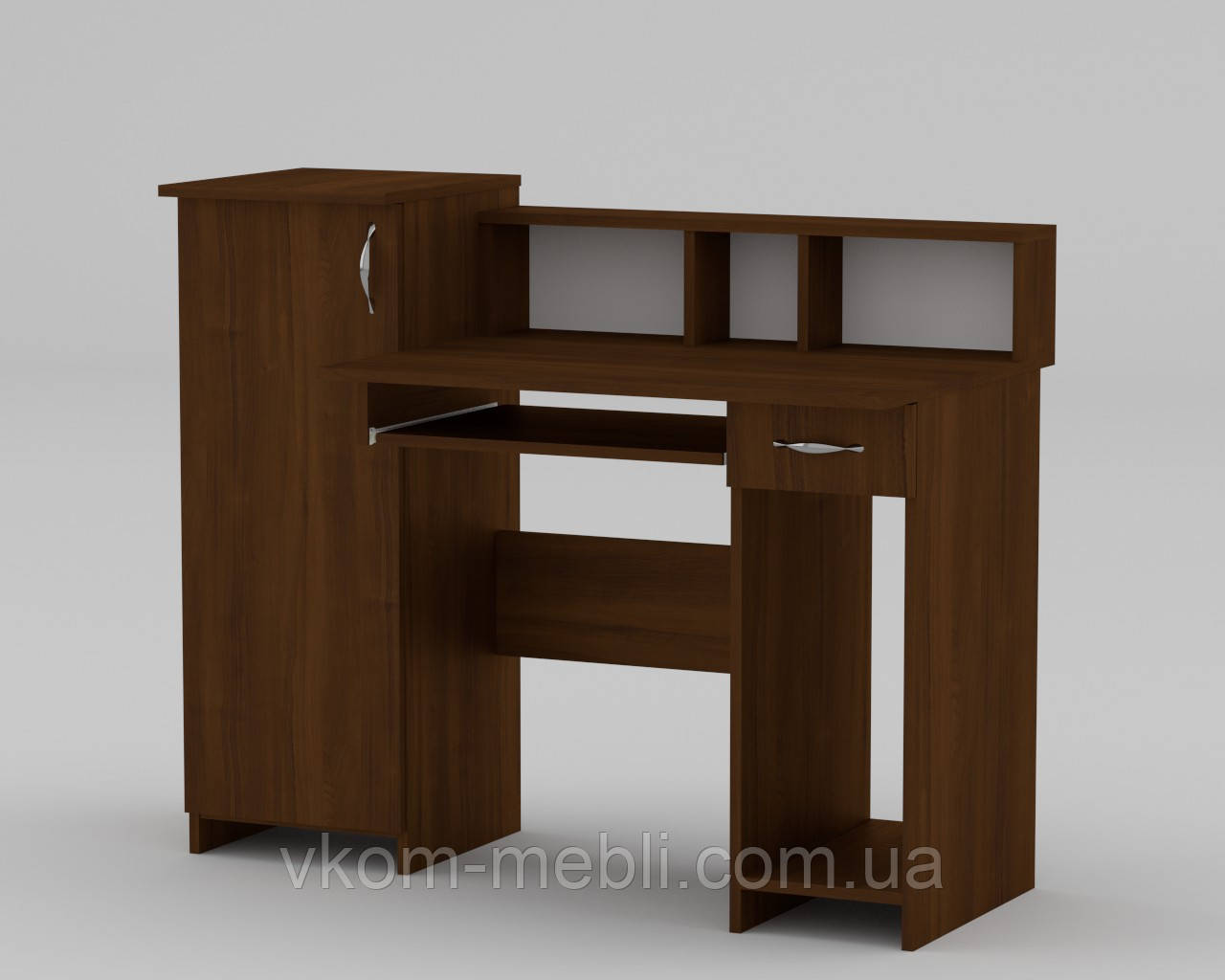 Стіл комп'ютерний з тумбою та полицею Пі Пі 2 АБС, фото 1