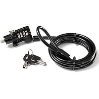 Кодовий замок для ноутбука Grand-X Black (GXL-01) з ключем