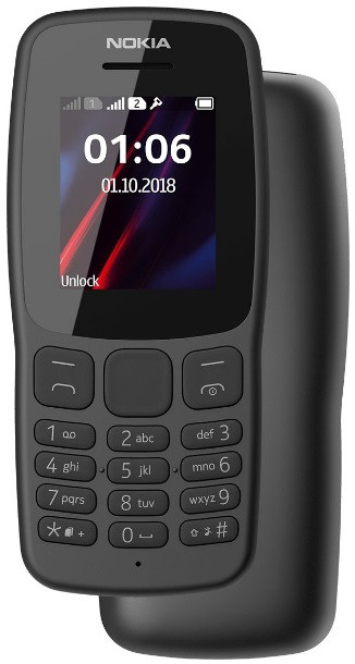Мобільний телефон Nokia 106 New 2018 Dual Sim Grey, фото 1