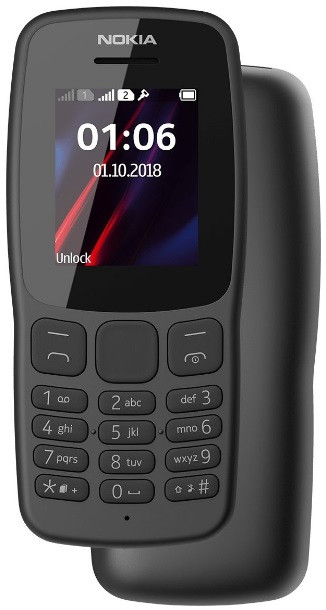 Nokia 106 New 2018 Dual Sim Grey