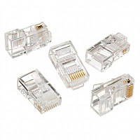 Конектор RJ 45 Cablexpert (LC-8P8C-001/100) 8P8C, з золоченими контактами (100 шт./пач.)