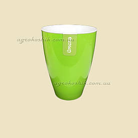 Вазон Матильда з автополиву (глянцевий) д12см Салатовий
