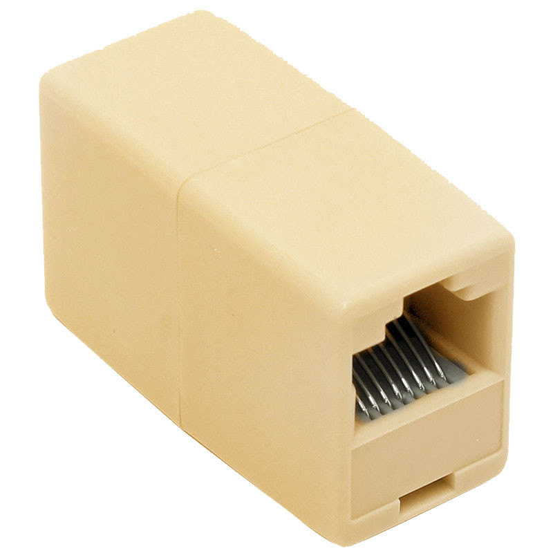Кабельний з'єднувач Lesko RJ45 патч-кордів мама/мамама звита пара для з'єднання інтернет патч-кодів 10 шт.