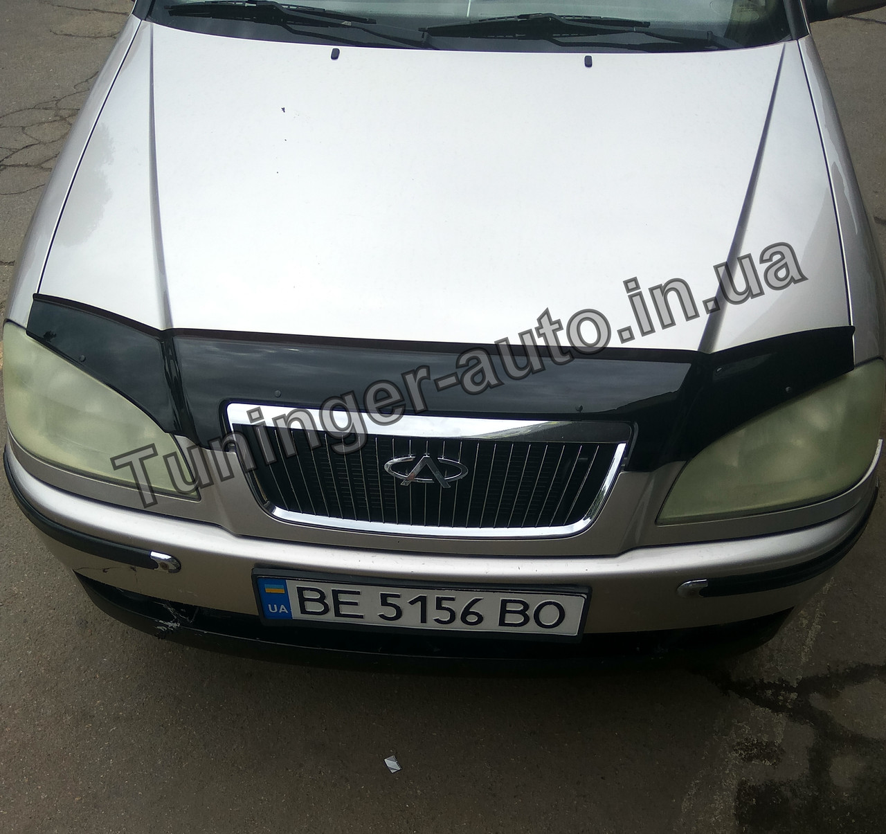 Мухобойка, дефлектор капота Chery Amulet 2003- (ANV)