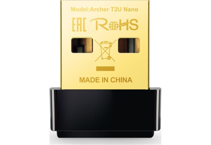 Бездротовий адаптер TP-Link Archer T2U Nano (AC600, mini)