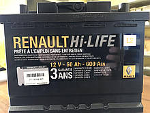 Аккумуляторная батарея (50 А*ч) Renault Symbol (Original 7711238596)