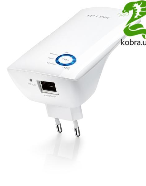 Точка доступу TP-Link TL-WA850RE (300Mbps, 100 мВт, 2,4Ghz, внутрішні антени, підсилювач бездротового