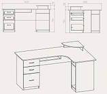 Стіл комп'ютерний СУ АБС 3, фото 3