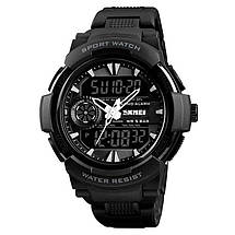 Тактичні чоловічі годинники Skmei (Скмей) 1320 PROTECT Black / Red, фото 2