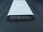 Power Bank з бездротовою зарядкою 20000 mAh Сірий, фото 3