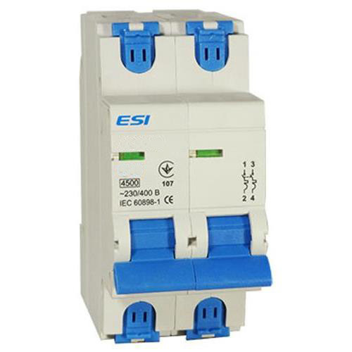 Модульний автоматичний вимикач 4,5 кА, 2п, 25А, З, фото 1